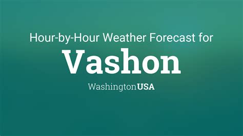 Vashon weather hourly - Vashon Weather Forecasts. Weather Underground provides local & long-range weather forecasts, weatherreports, maps & tropical weather conditions for the Vashon area.